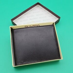 Vintage Buxton Mens Bi Fold Brown Wallet Top Grain Cowhide Brand New‎ NOS